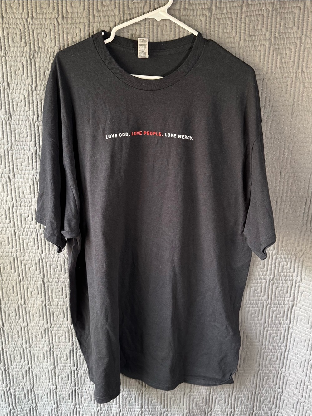 Gildan Heavy Cotton Black Christian Graphic T Shirt 2XL Houses On Fire TNC